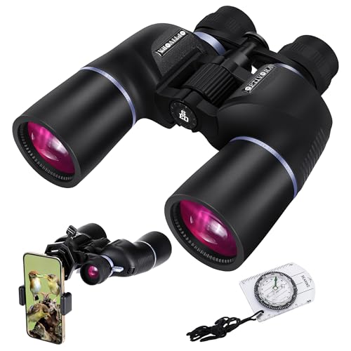 OPTIVORA 10-32x60 Zoom Binoculars for Adults High Powered with BAK4,SMC