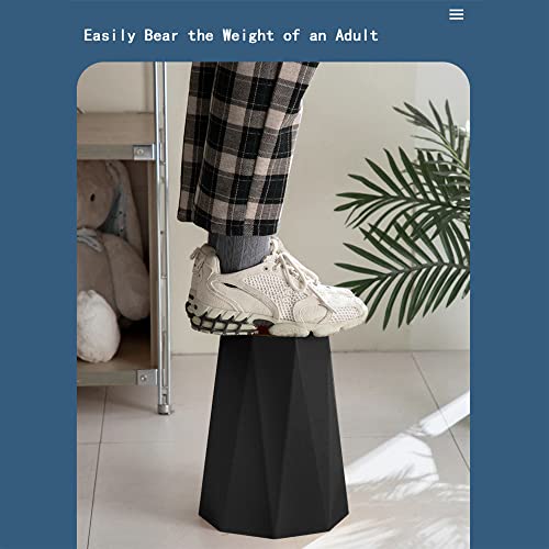 Weecron Trash Can Bathroom Waste Basket Plastic Diamond Shape 2.6 Gallon (2 Pack, Black) #TOP3