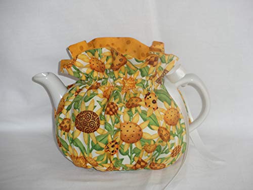 2 Cup Pretty Sunflowers Reversible Tea Pot Cozy