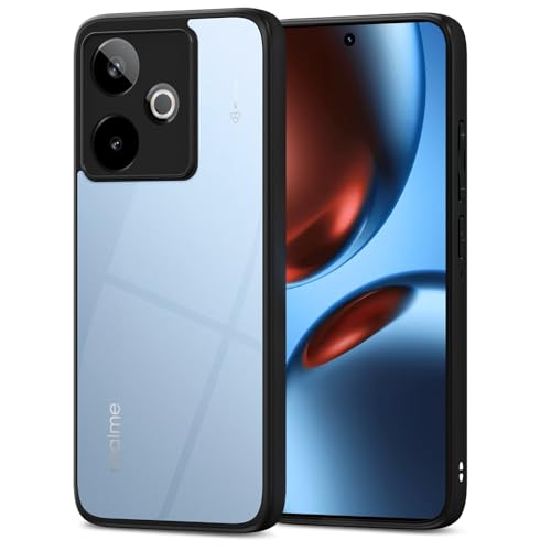 Image of Outlouders Back Cover for Realme GT 7 5G / GT 7T 5G | Sleek and Durable Protection Shockproof Armor Bumper Case(Black)