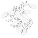 Pendentifs de lustre transparents - adaptés aux réceptions d'hiver, aux fêtes de bureau de , en particulier aux décorations de fêtes de noël de scènes de mariage, décor suspendu délicat