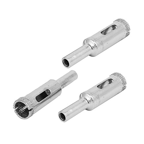 Brocas de Sierra para Vidrio 12 mm Diamante 3 Pzas miniatura 1