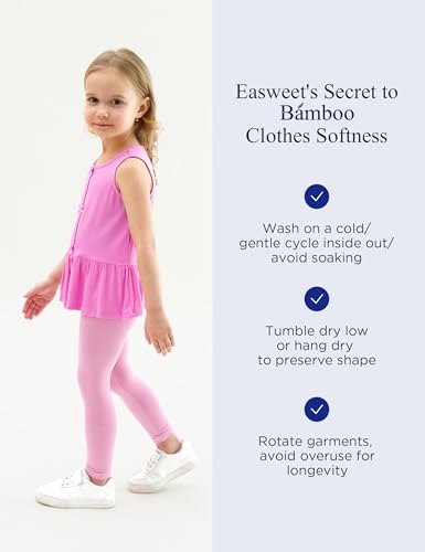 Image of Bamboo Viscose Shirts for Girls Casual Sleeveless 2-Pack Toddler Girls Tops