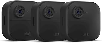 Blink Outdoor 4 – Wireless smart security camera, two-year battery, 1080p HD day and infrared night live view, two-way talk – 3 camera system