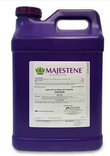 Majestene Nematicide (2.5 gallons) by Marrone Bio Innovations- All-Season Long Nematode Control for Turf Grass, Lawn and Crops