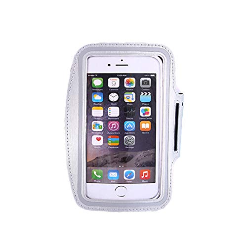IOQSOF Water Resistant Cell Phone Armband Case for iPhone X, Xs, 8, 7, 6, 6S Samsung Galaxy S9, S8, S7, S6, A8 with Adjustable Elastic Band & Key Holder for Running, Walking, Hiking