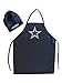 NFL Dallas Cowboys Chef Hat and Apron Set, Navy, One Size