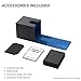 Mage Tech Adventurer [Champion] 60-Card Solution - Avatar Holder + Pocket Dice Box with Life Tracker - Rugged, Expandable - MTG Standard/LOR/PTCG - Black/Blue