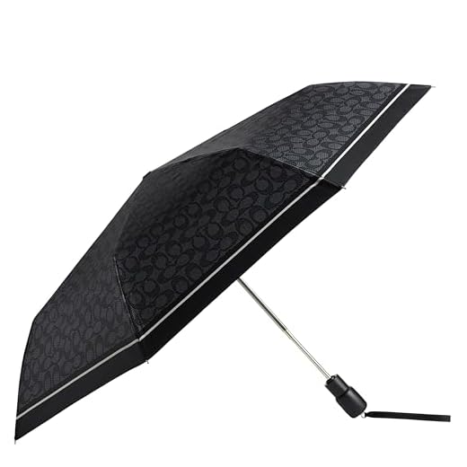 Best umbrella store nyc Coach Women's Signature C Umbrella (Charcoal)