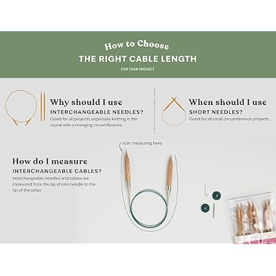 Knit Picks Options Interchangeable Circular Knitting Needle Cable - 47 Black
