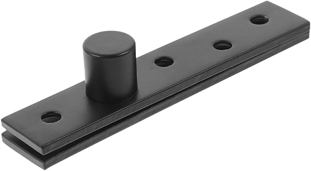 Generic 360 Degree Rotating Door Pivot Hinge Black Eccentric Large Concealed Stainless Steel Cabinet Door Hinge for Interior Industrial Use