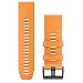 Garmin 010-12741-03 Quickfit 26 Watch Band - Solar Flare Orange Silicone - Accessory Band for Fenix 5X Plus/Fenix 5X