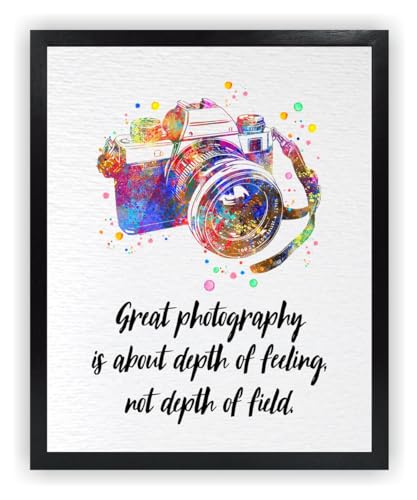 Dignovel Studios 8X10 Unframed Camera Illustration Photographer Watercolor Art Print