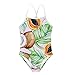 Amzbeauty, costume da bagno estivo per le vacanze in spiaggia, per bambini dai 2 agli 8 anni Melone di cocco 3-4 Anni