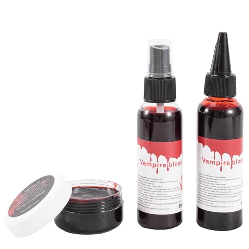 Vampire Blood Fake Blood Kit - Coagulated Gel, Spray &