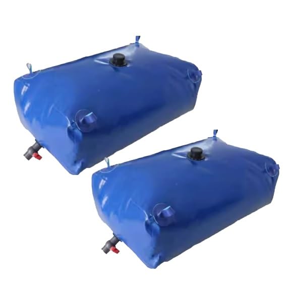 Piscinas Desmontables, Vejiga De Bañera, 2 Paquetes Tanque De Agua De Plástico, For Construcción Sequía Agrícola Resistencia, Contenedores De Almacenamiento(6000L/3X2X1m)