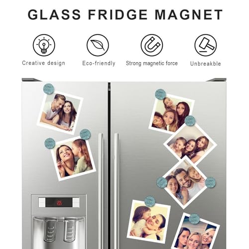 Imanes de refrigerador de vidrio con refranes de hermano para cocina 8