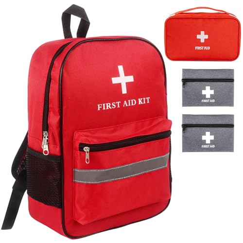 Dmnnlp First Aid Bag Empty 4-Piece Set with Large First