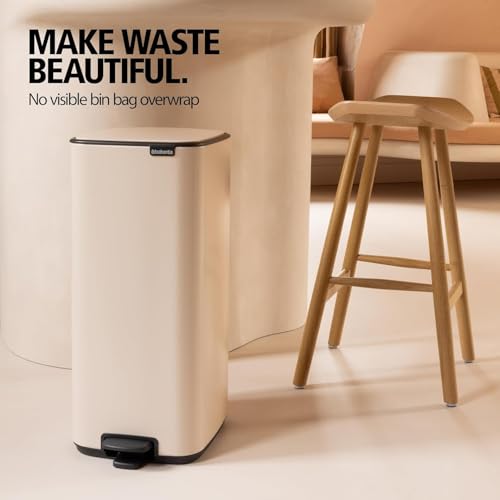 Brabantia Bo Touch Top caneca de basura de 8 galones negra miniatura 2