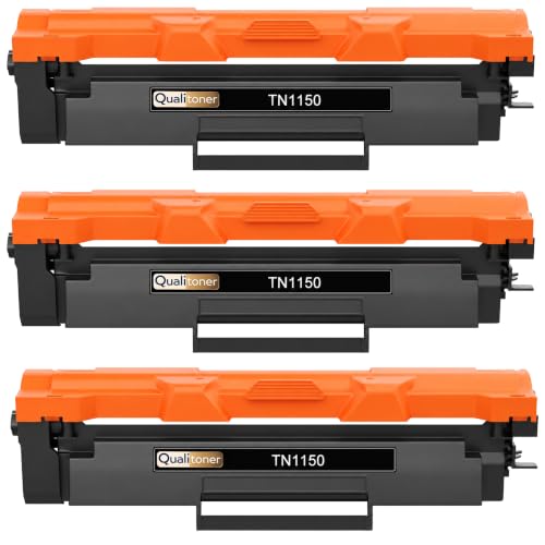 Toner TN1150 noir compatible Brother DCP L1640W HL L1240W haute capacité pack de 3