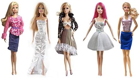 Luckakuck 5 Fashion Doll Dress Set D for 11.5 inches Dolls
