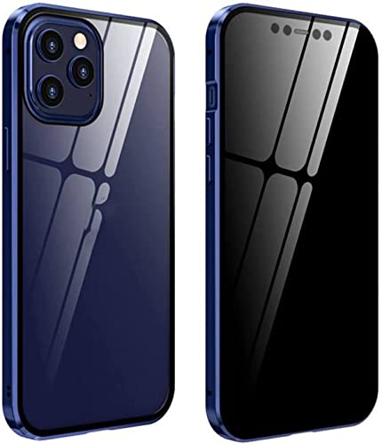 Coque iPhone 14 Pro anti-espion pour sécuriser vos messages en voyage coloris bleu
