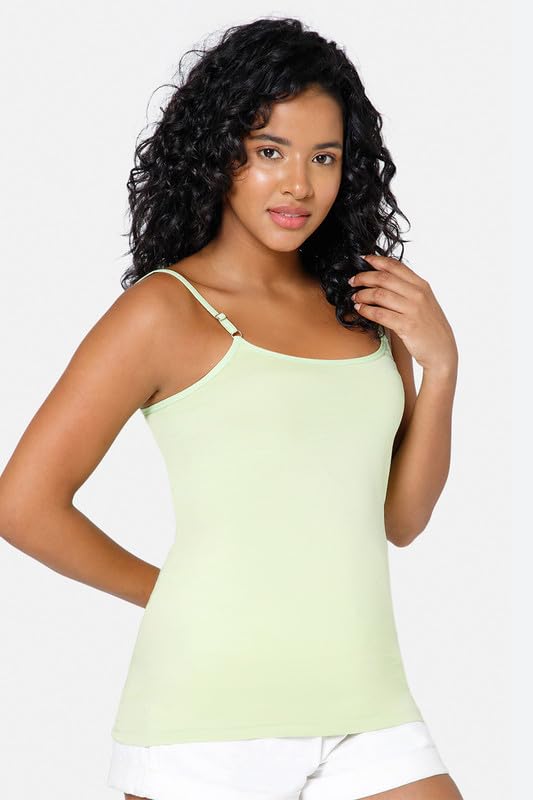 Image of Intimacy Cotton Camisole for Women with Adjustable Spaghetti Straps Comfortable Everyday Wear Camisole Slip for Women