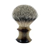 Handmade Manchuria Badger Hair Shaving Brush Made by Frank Shaving Free Drip Stand