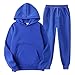 Boys 𝐓racksuit Girls' Activewear Hoodie and Sweatpants Set Fashion Clothing for Teen Girls Kids (Blue-A, 9-10 Years)
