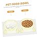 Yardwe Dog Bowl for Cats and Dogs Capacity Pet Feeding Dish Transparent Design Easy to Puppy and Kitten Food Water Bowl