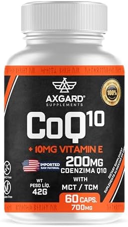 Coenzima Q10 200 Mg + Vitamina E, + TCM (triglicerídeos de cadeia...
