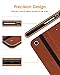 DTTO for iPad 9th/8th/7th Generation 10.2 Inch Case 2021/2020/2019, Premium Leather Business Folio Stand Cover with Apple Pencil Holder - Auto Wake/Sleep and Multiple Viewing Angles, Brown