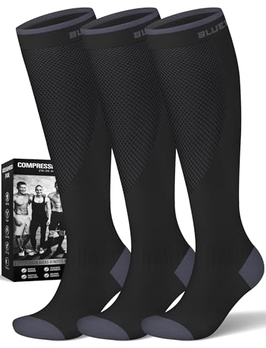 Image of Compression Socks for Women and Men(3 Pairs)15-20mmHg - Best Circulation Support Socks