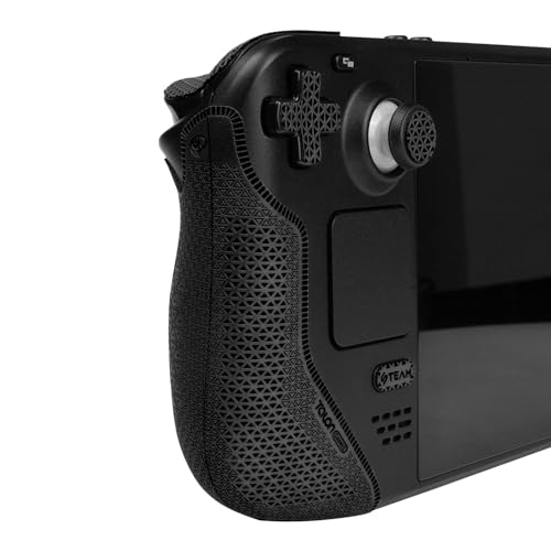 Image of TALONGAMES Controller Grips Compatible with Steam Deck OLED /Steam Deck Controllers, Anti-Slip, Sweat-Absorbent, Textured Skin kit, for Handle Grips, Buttons, Triggers, D-pad (Ultra - Black)