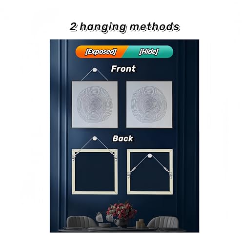 Image of 1Pack Picture Hanging Wire with Adjustable Hooks,2m*2mm Heavy Duty Mirror Hanging Wire for Picture Mirror and Flowerpot Lamp,Hold Up to 66LBs.SATONBEYI
