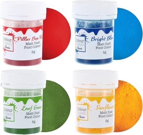 Colour Splash Primary Food Colouring Dust Set - 4 Pack