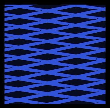 Hydro-Turf 2-Tone Cut Diamond Jet Ski Mats for Kawasaki JS300, JS440, JS550 (Black on Blue)