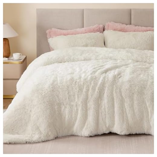Kuscheli® - Winter Plüsch Bettwäsche 135x200 Wendebettwäsche Cashmere Touch Coral Fleece Bettbezug Kissenbezug 5 Sacebeleu Plüsch Bettwäsche Set 135x200cm Weiß Creme Warme Winter Flauschig Flanell Biber Mädchen Bettbezug mit Reißverschluss und 1 Kissenbezug 80x80cm