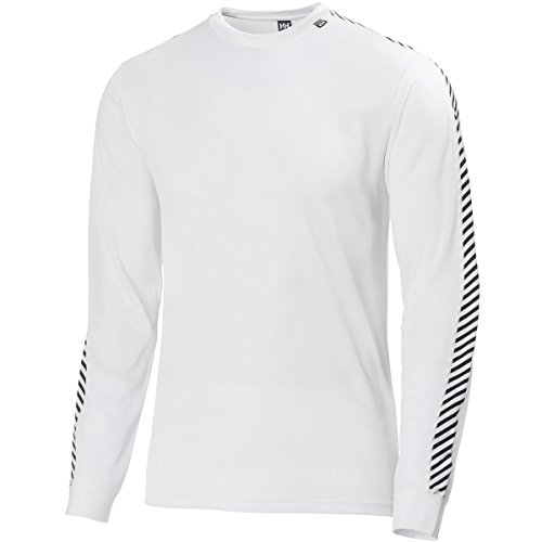Helly Hansen HH LIFA Stripe Crew T-Shirt à Manches Longues Homme, Blanc, XL