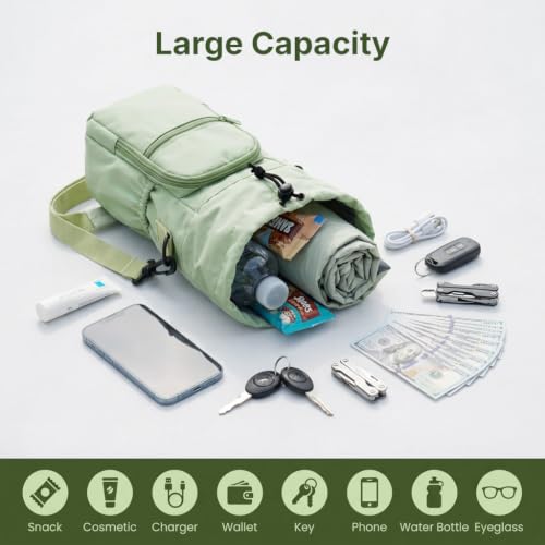 Image of HASTHIP Water Bottle Holder Insulated Crossbody Sleeve with Pocket