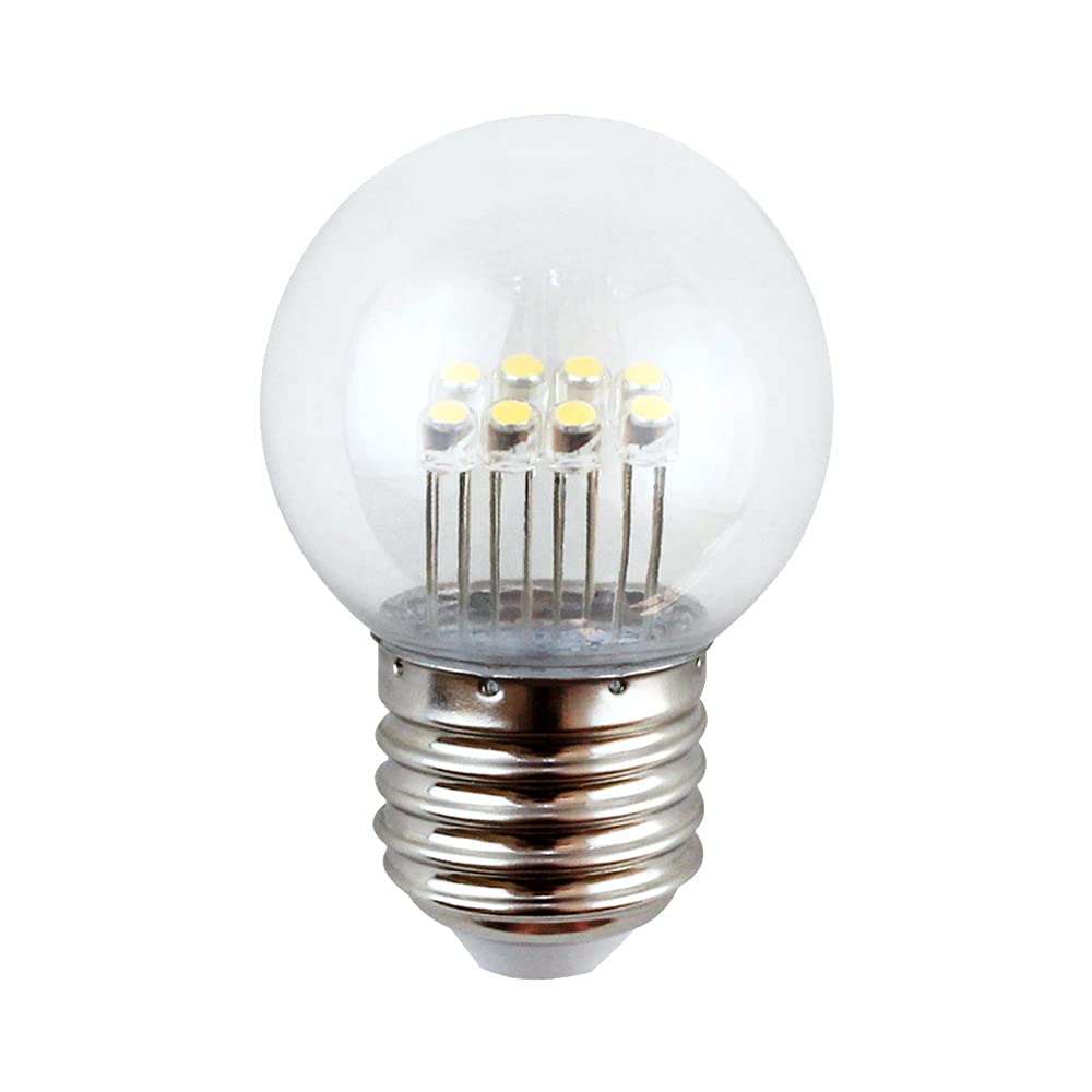 NCC-Licht Illu - Guirnalda de luces (20 m, 20 m, 20 casquillos E27, incluye bombilla LED V8, 1 W = 10 W, 55 lm, 2200 K)