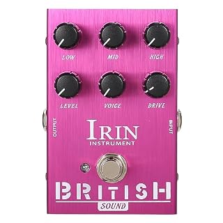 Jemora Mini pédale d’effet de guitare M-SHALL Simulateur de haut-parleur Simulateur d’enceinte Pédale d’effet de guitare Simulation de haut-parleur pour guitare basse – Son britannique (Violet) - Les Beatles, Paul McCartney, John Lennon, RIngo Starr, George Harrison
