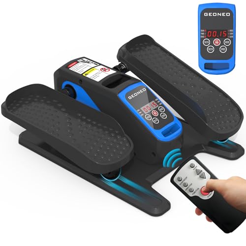 Under Desk Elliptical Machine, Electric Ellipse Leg Exerciser for Senior, Quiet and Compact Electric Seated Pedal Exerciser for Home with Monitor, Remote Control and 12 Adjustable Speeds