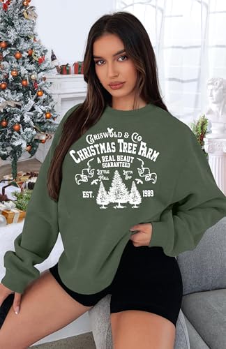Christmas Sweatshirt Women Oversized Merry and Bright Sequin Shirt Xmas Gift Sweaters Christmas Vacation Long Sleeve Tops2