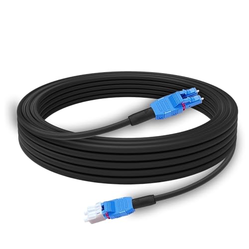 UPC Uniboot Lc Fiber Optic Cable - 30M/99FT, Outdoor Armored, Single Mode, 2 Core OS2, 9/125um Duplex