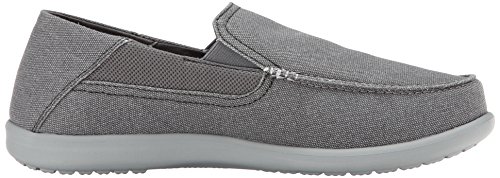 crocs Men's Santa Cruz 2 Luxe M Slip-On Loafer, Charcoal/Light Grey, 7 M US - Thumbnail 5