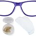 Setex Gecko Grip Lot de 5 paires de plaquettes de nez antidérapantes pour lunettes 1,8 mm Fabriquées aux États-Unis, fibres micro-structurées