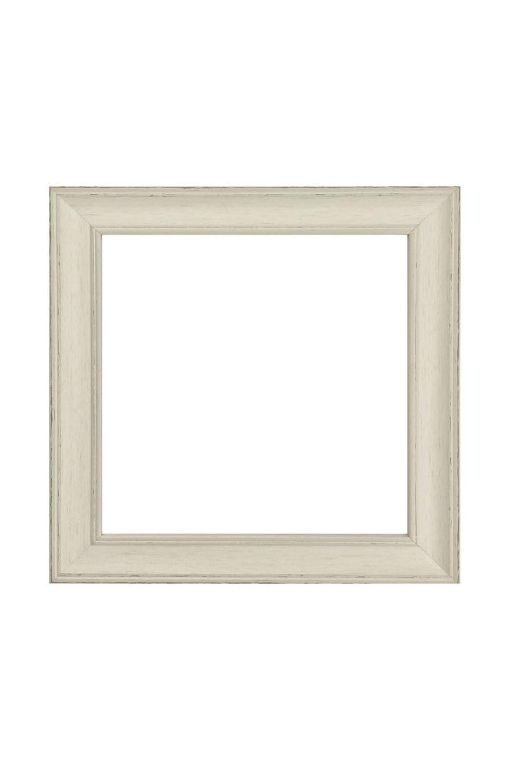 FRAMES BY POST Scandi Vintage Distressed Ivory Grey Picture Photo Frame 40 x 50 cm (Plastic Glass) — image 1