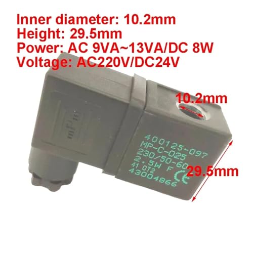 Bobine solénoïde MP-C-025 AC220V de 10,2 mm pour vanne hydraulique