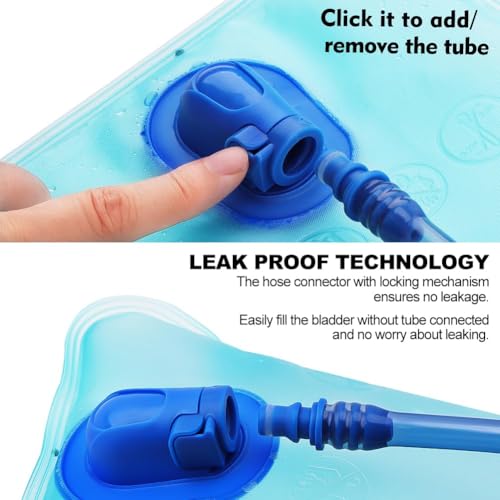 Image of Hydration Bladder, 1.5-2-3L Water Bladder for Hiking Backpack, BPA-Free Leak Proof Water Reservoir Storage Bag, Water Pouch Hydration Pack for Camping Cycling Running
